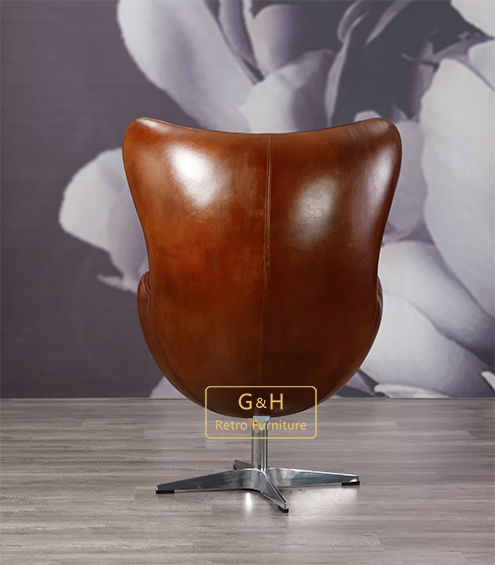 Vintage leather egg chair