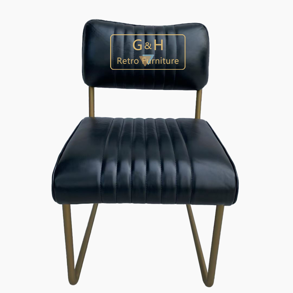 Retro Leather Dining Chair