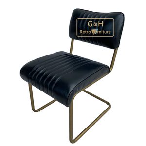 Retro Leather Dining Chair