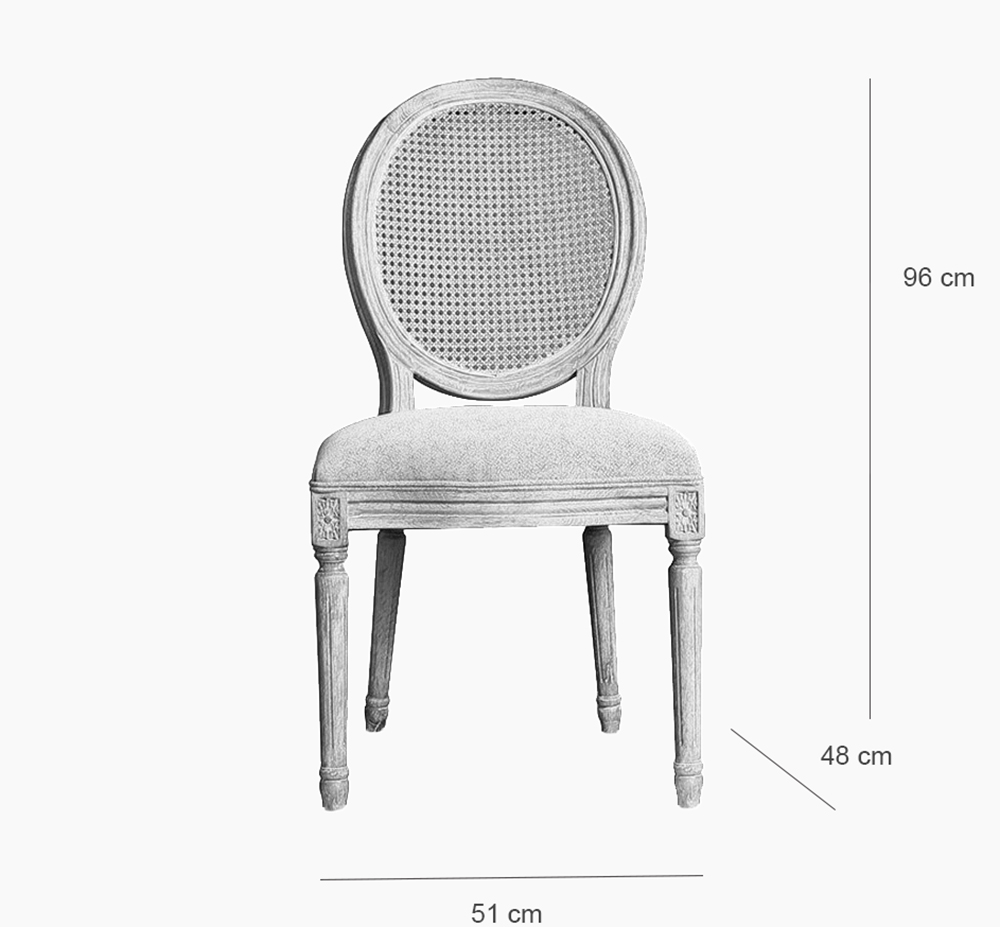 Retro Fabric Dining Chair