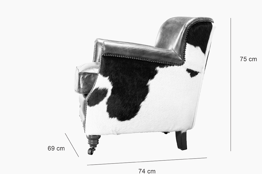 Cow Leather Armchair
