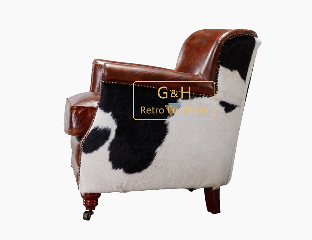 Cow Leather Armchair