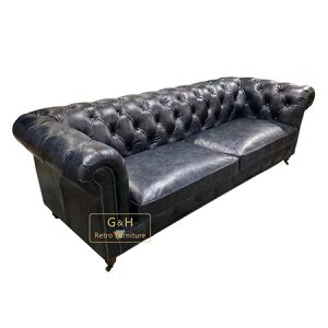 Vintage Leather Chesterfield Sofa