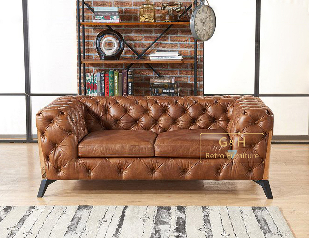 Retro Leathre Sofa