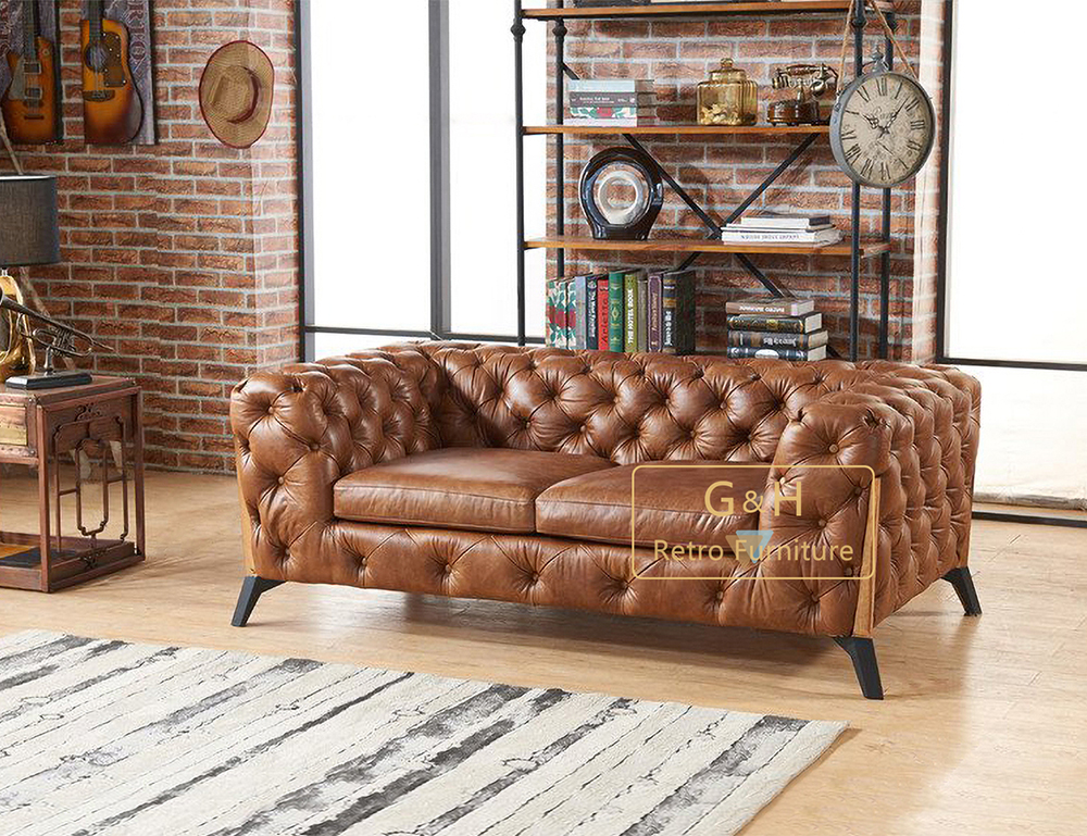 Retro Leathre Sofa