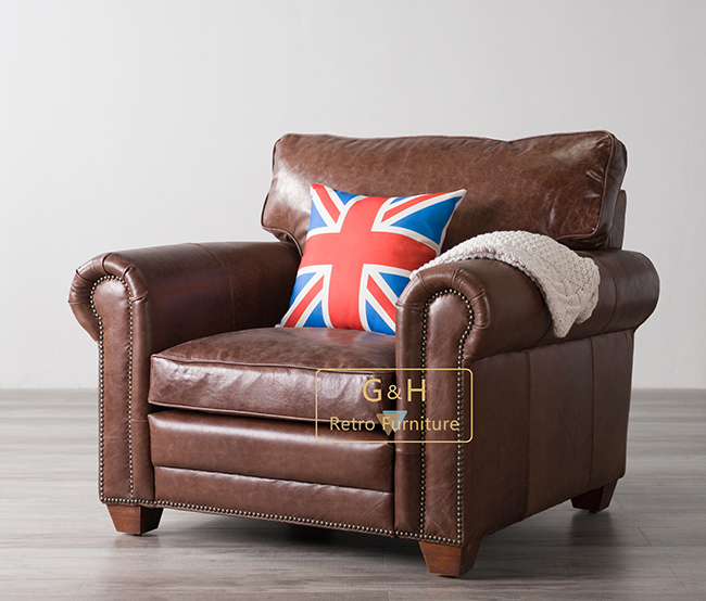 vintage leather sofa