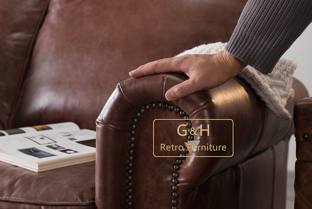 vintage leather sofa