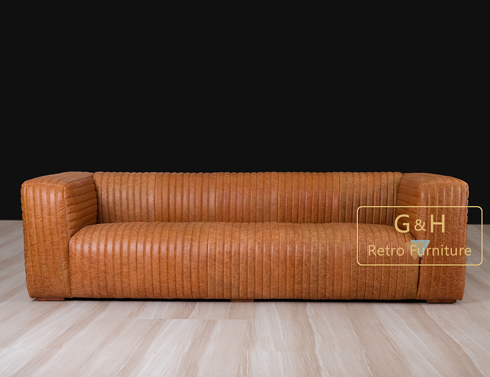 Retro Leather Sofa