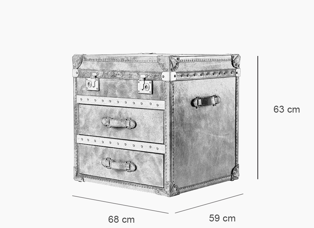 Vintage leather trunk
