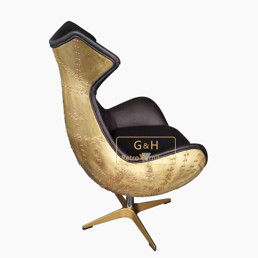 Vintage leather egg chair