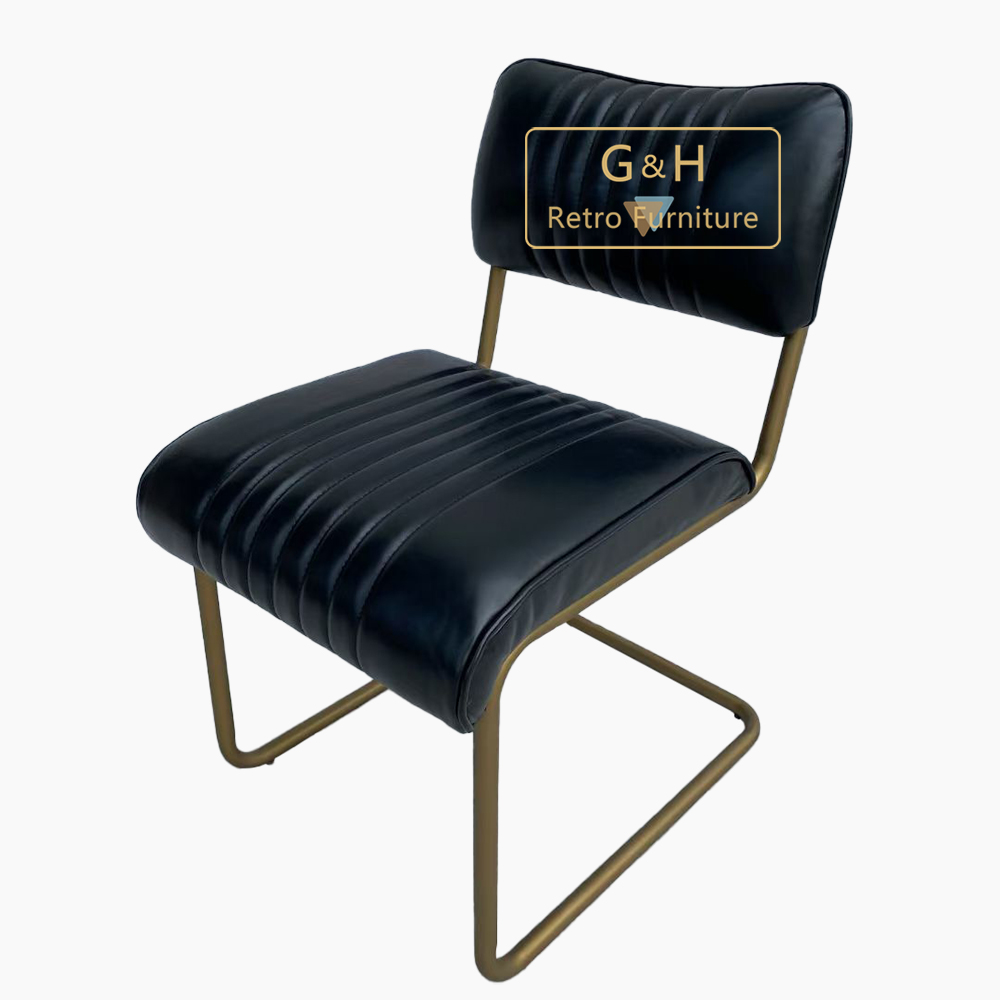 Retro Leather Dining Chair