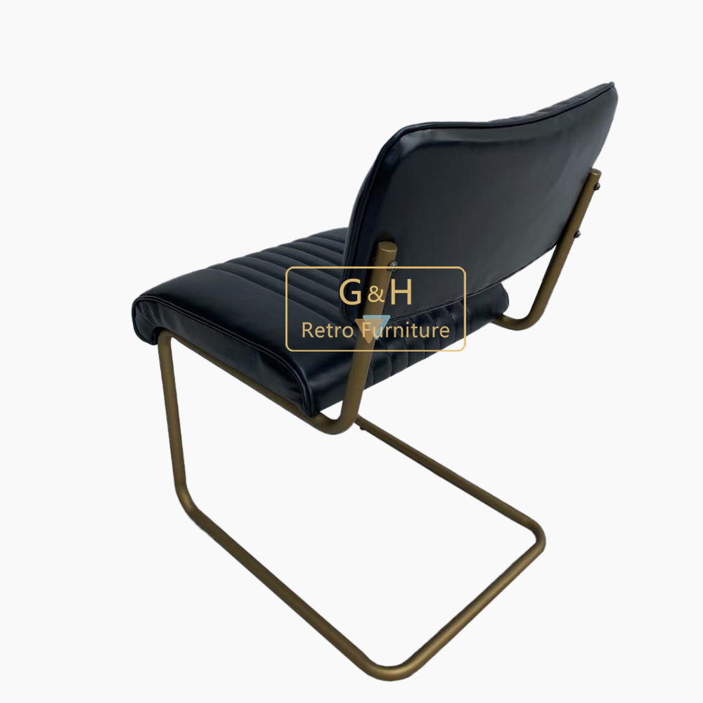 Retro Leather Dining Chair