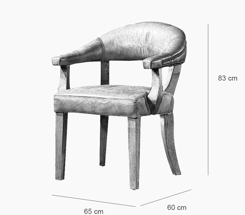 Vintage Leather Dining Chair