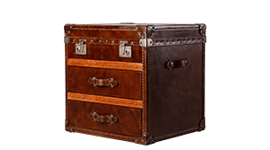 Vintage leather trunk