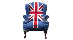 Retro Fabric Wing Armchair