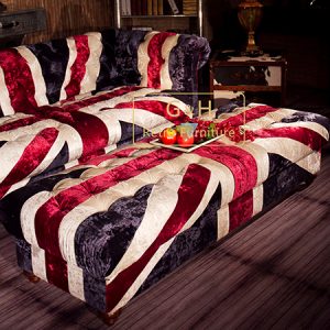 Retro fabric coffee table