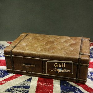 Vintage Leather Coffee Table