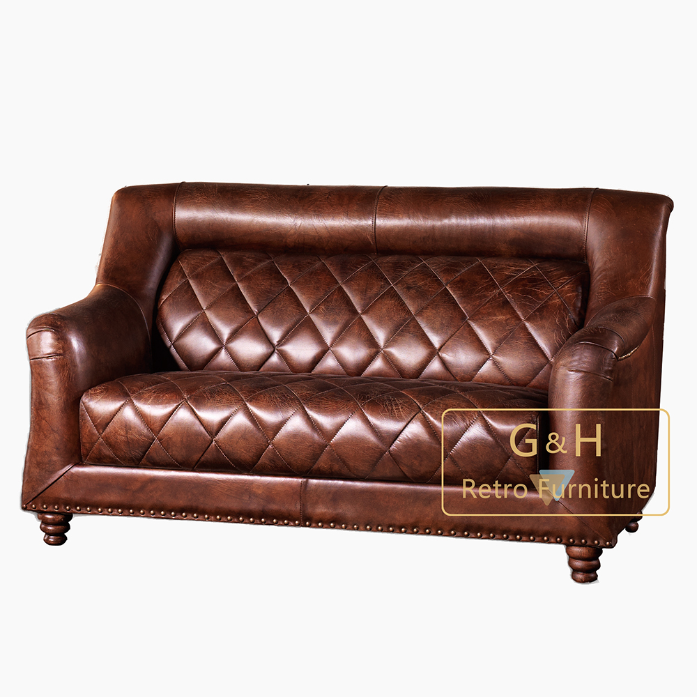 Retro Leather Sofa
