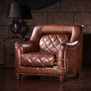Retro Leather Sofa