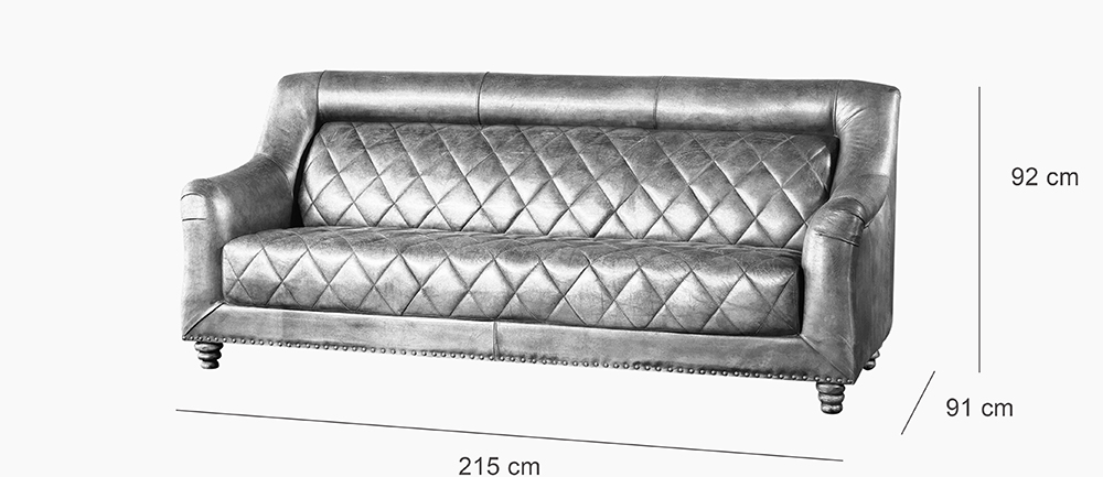 Retro Leather Sofa