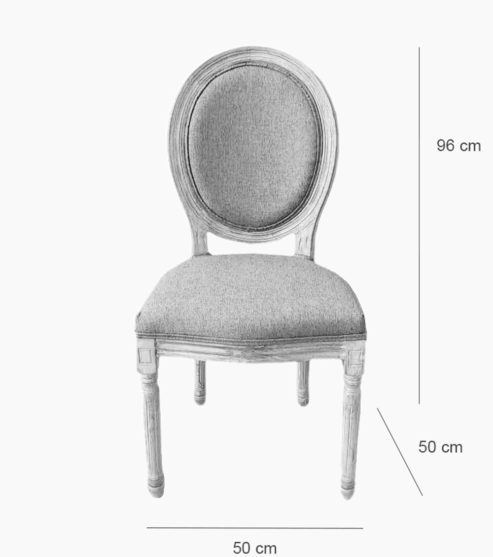 Retro Fabric Dining Chair