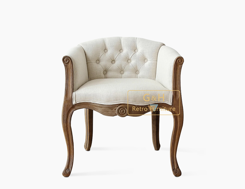 Retro Fabric Dining Chair