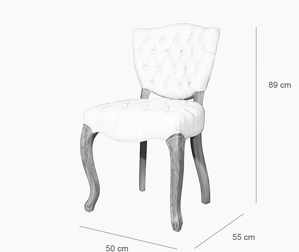 Retro Fabric Dining Chair