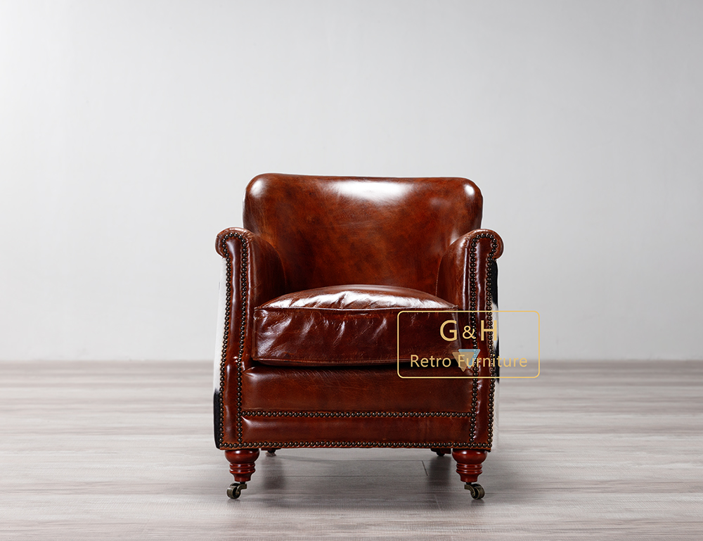 Cow Leather Armchair