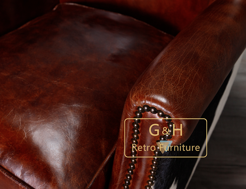Cow Leather Armchair