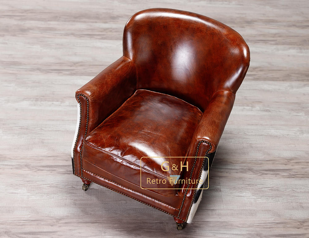 Cow Leather Armchair
