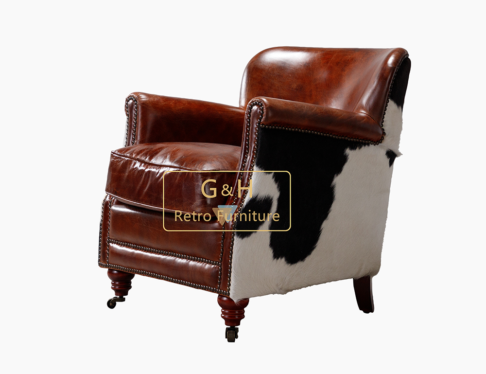 Cow Leather Armchair