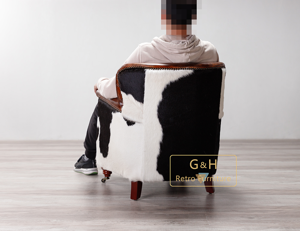 Cow Leather Armchair