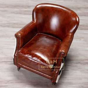 Cow Leather Armchair