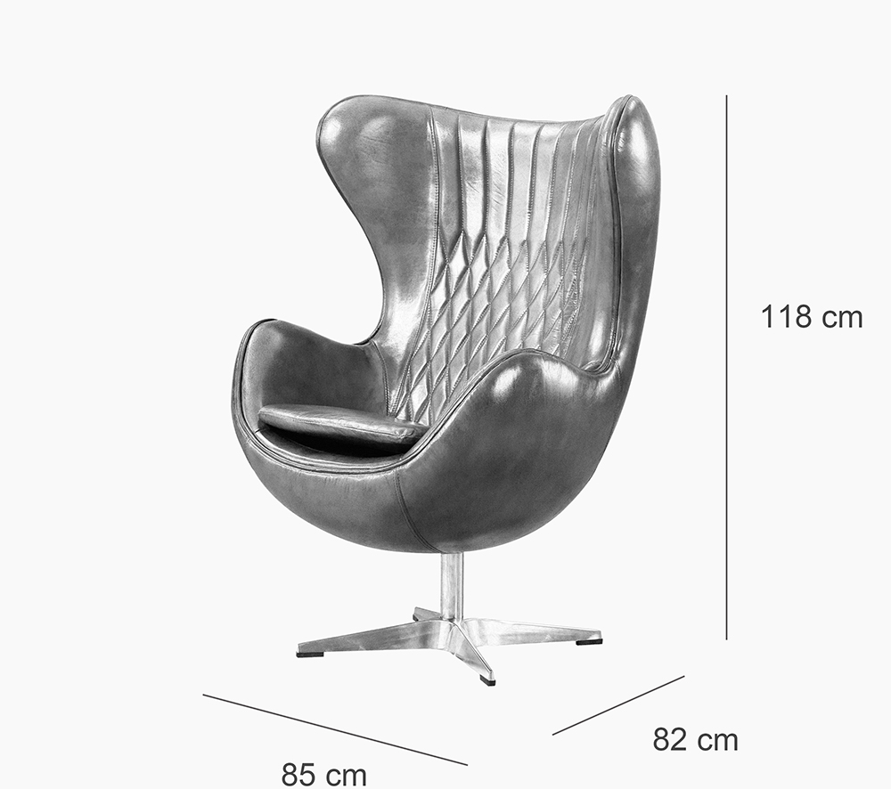 Vintage leather egg chair