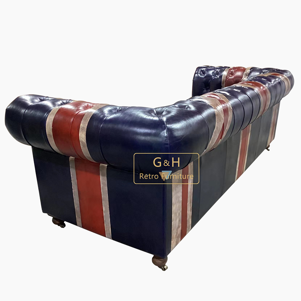 Retro Leather Sofa
