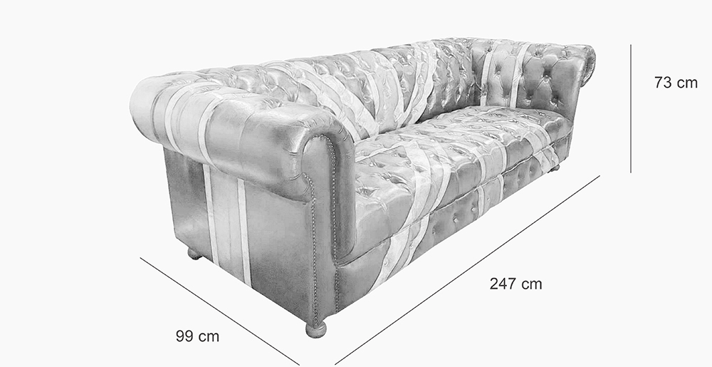 Retro Leather Sofa