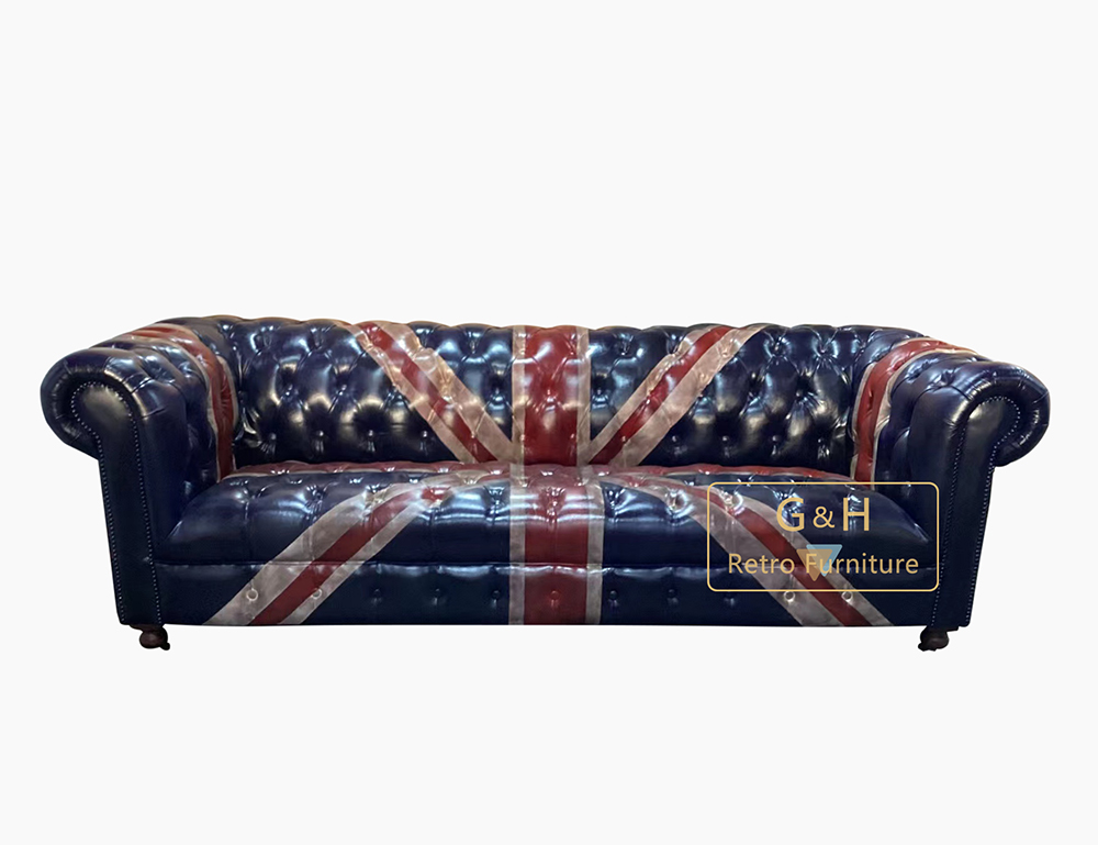 Retro Leather Sofa