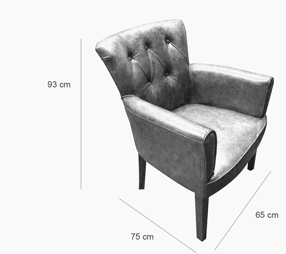 Retro Leather Armchair