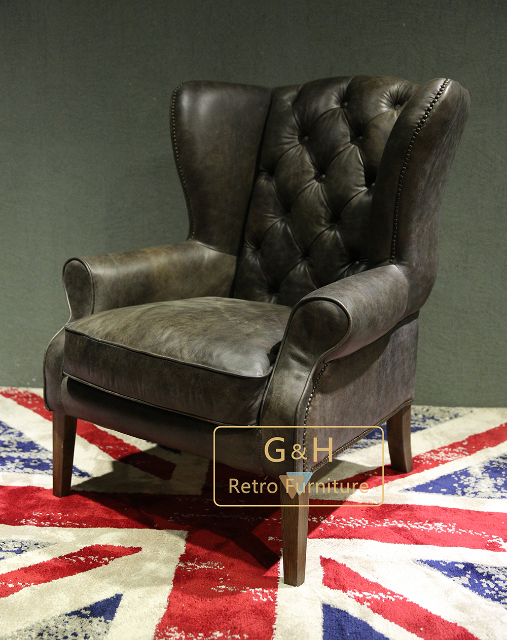 Retro Leather Armchair