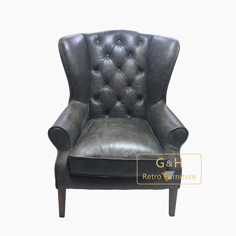 Retro Leather Armchair