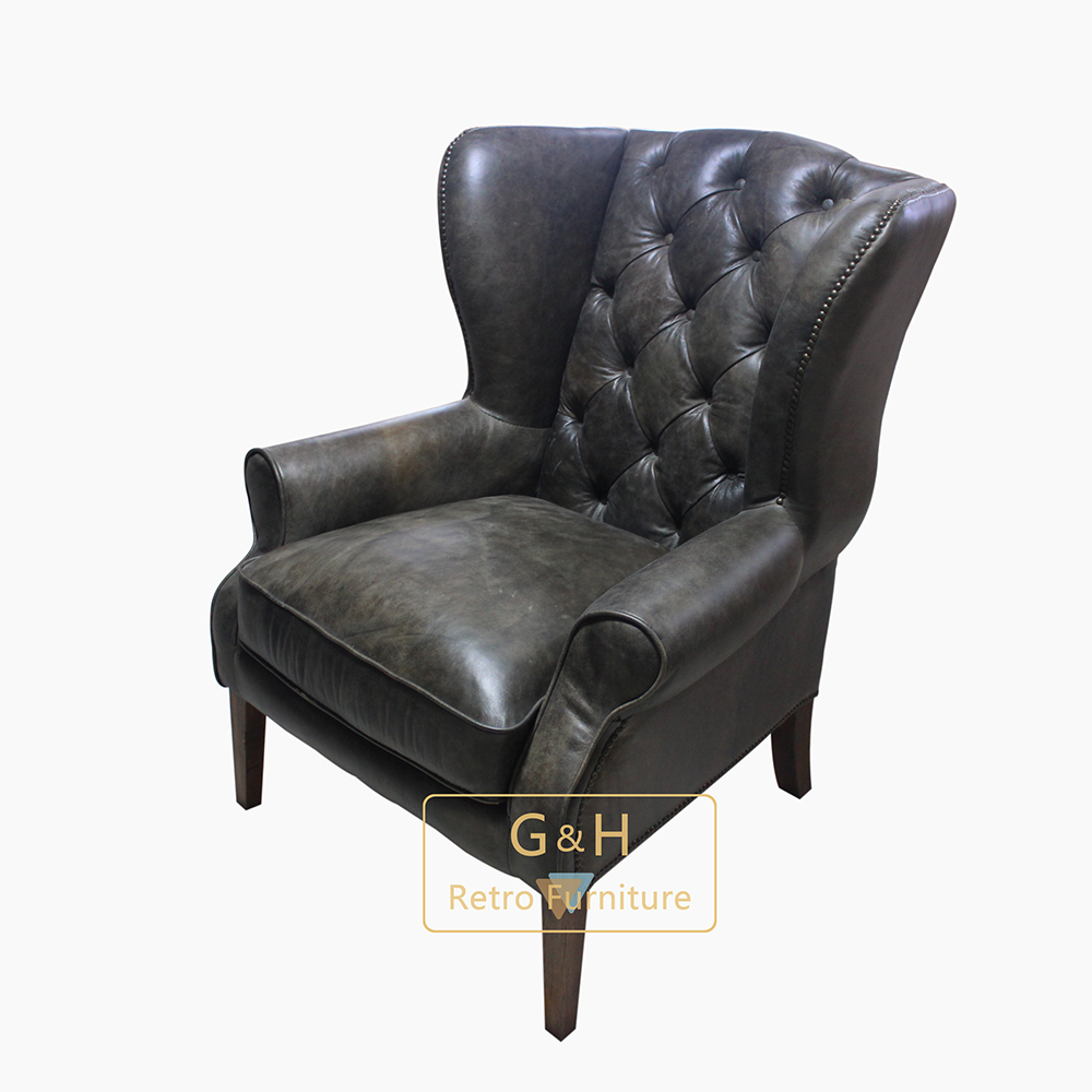 Retro Leather Armchair