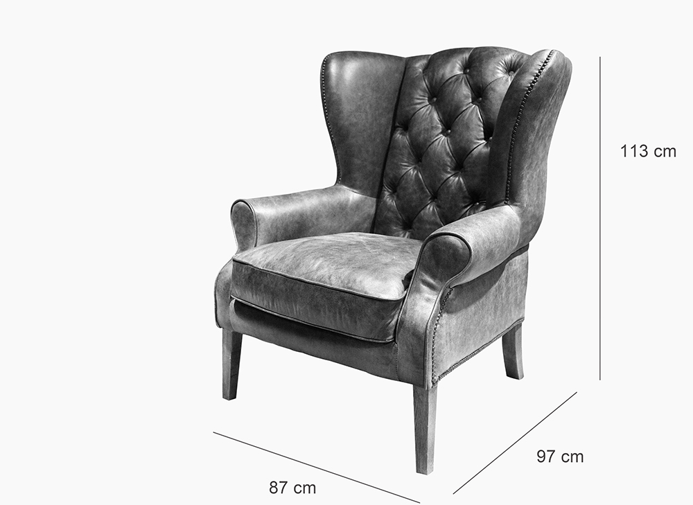 Retro Leather Armchair