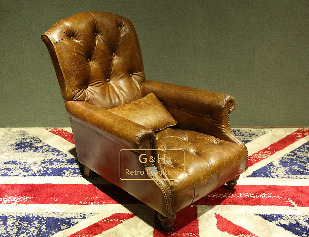 Retro Leather Armchair
