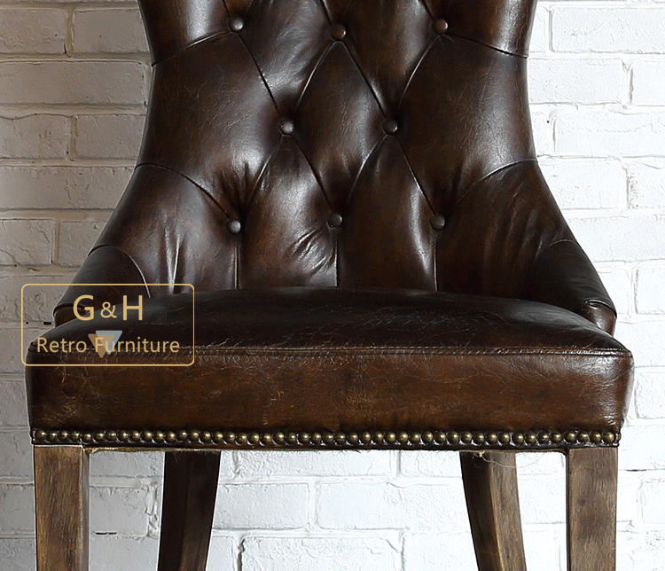 Vintage Leather Dining Chair
