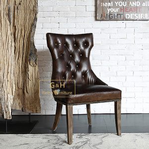 Vintage Leather Dining Chair