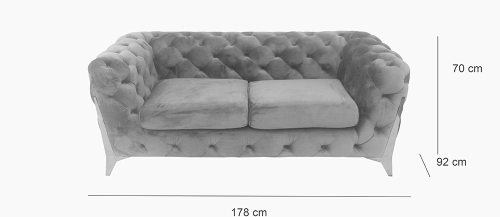 Retro Fabric Sofa