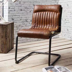 Vintage Leather Dining Chair