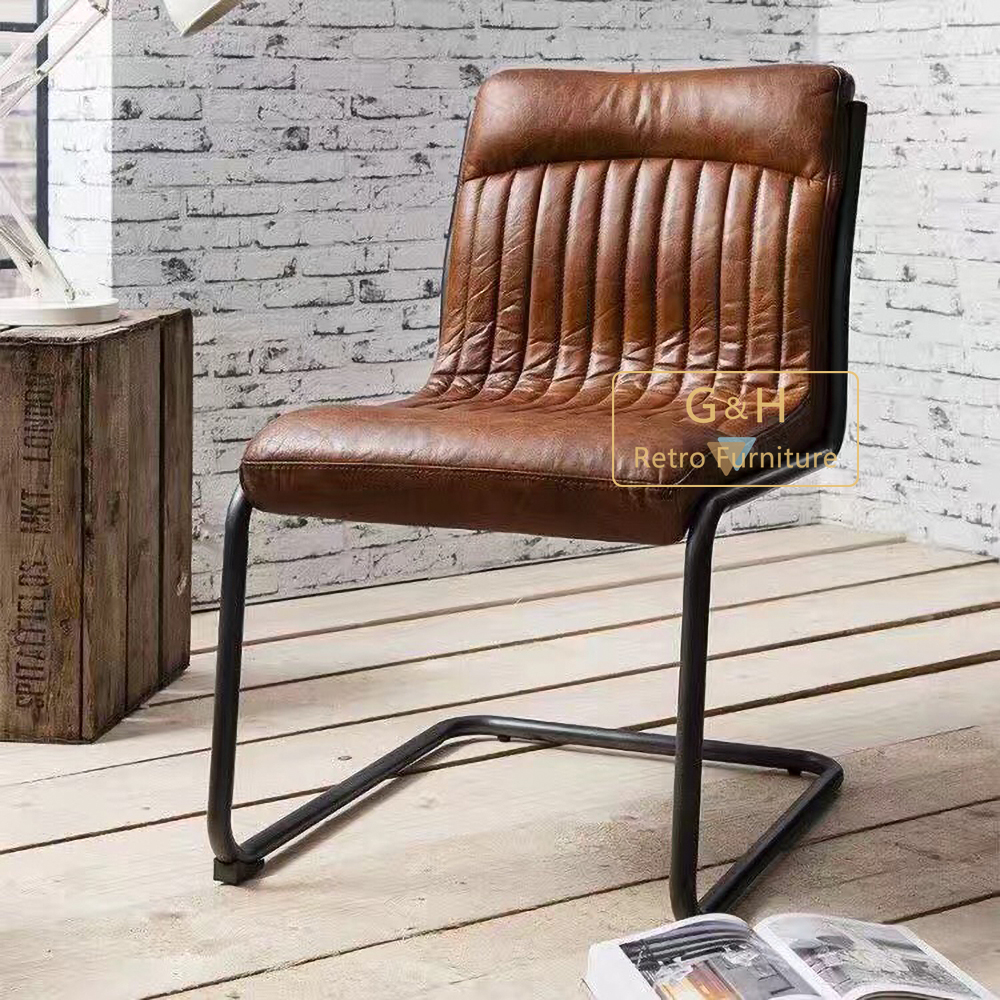 Vintage Leather Dining Chair