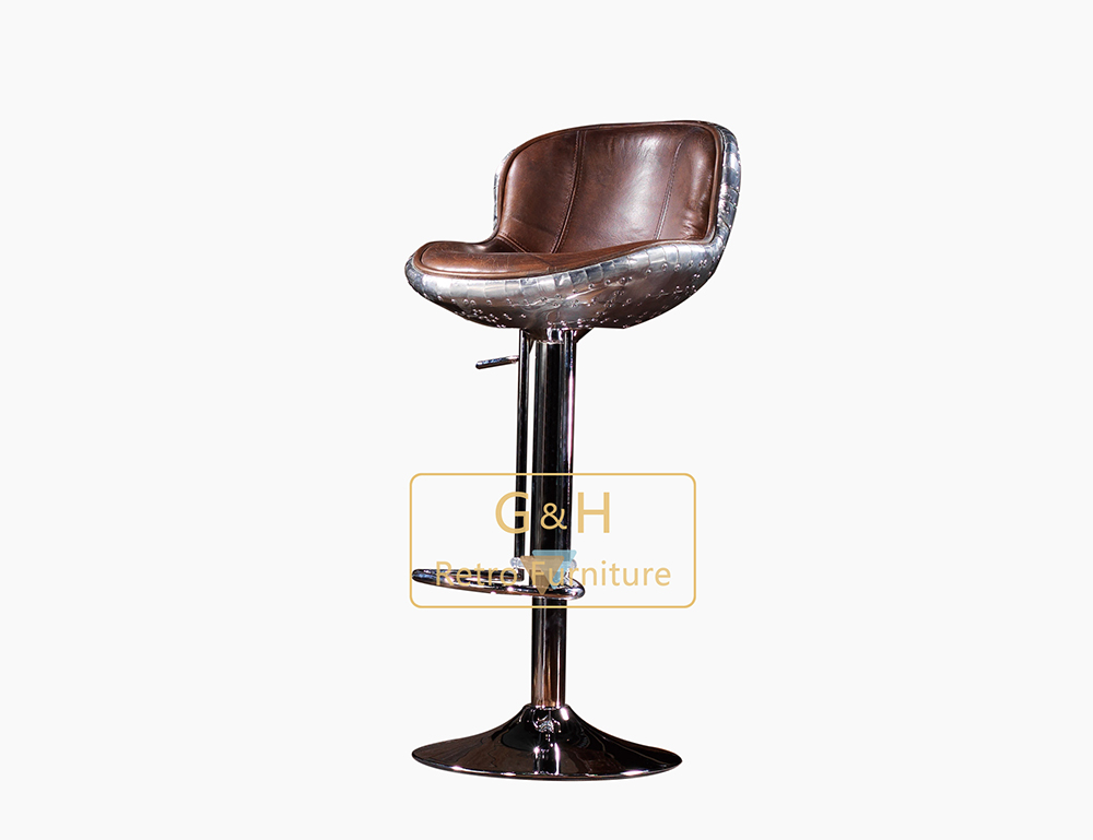 Vintage Industrial Bar Stool