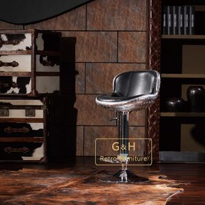 Vintage Industrial Bar Stool